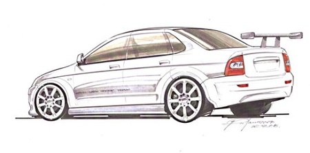 Filtrado un boceto del futuro Lada Priora para el WTCC