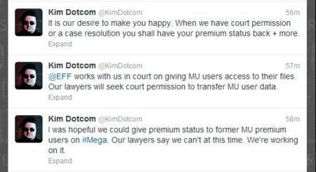 Los usuarios de Megaupload Premium no serán recuperados en Mega, de momento