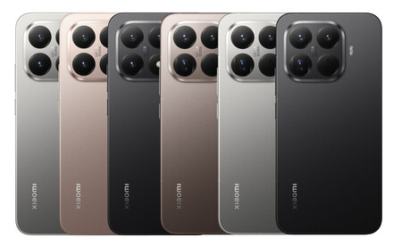 Xiaomi 15T (primero, segundo y tercero por la izquierda) y Xiaomi 15T Pro (cuarto, quinto y sexto por la izquierda) | Imagen: Xiaomi