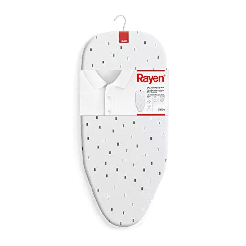 Rayen | Tabla de Planchar Sobremesa Plegable, Malla Metálica 73.5x31.5cm | Se pliega y se puede colgar para ahorrar espacio. Acabado estampado con malla metálica resistente al calor de la plancha.