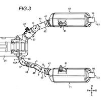Suzuki ha patentado un escape asimétrico y variable que podría utilizarse en una nueva Hayabusa 