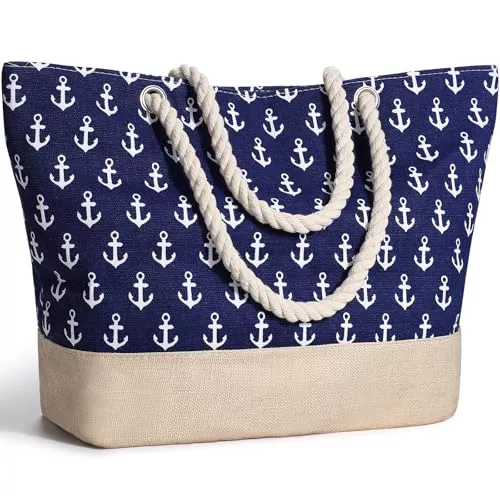 sprecenk Bolsa de Playa Grande para Mujer