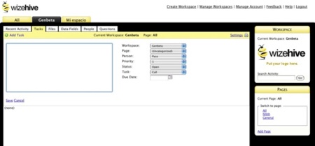 WizeHive, gestión de grupos de trabajo a través de la web