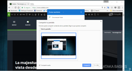 Cómo enviar contenido del PC al televisor con Chromecast