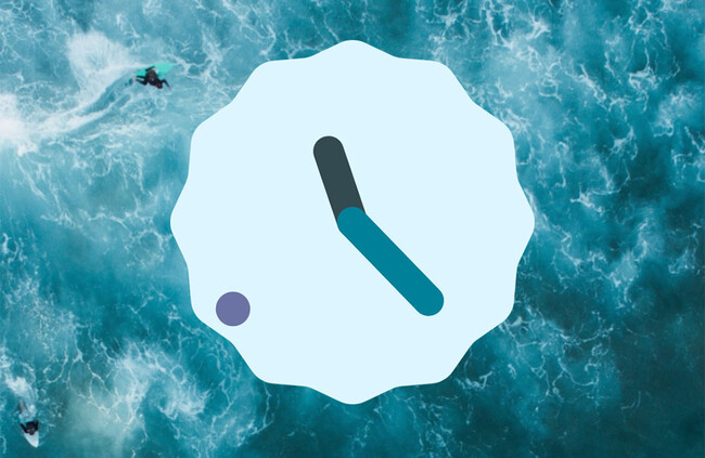Widget Reloj Google Material You