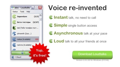 Loudtalks, el "walkie talkie" para Windows