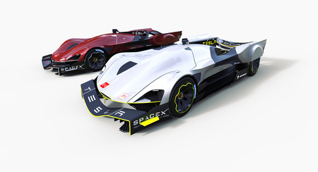 Así de espectaculares podrían ser los Tesla LMP1 para correr en las 24 Horas de Le Mans 2030
