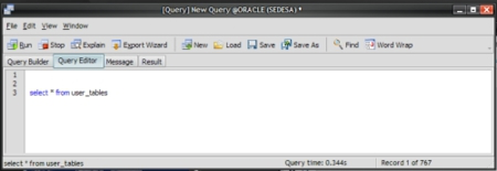 クエリエディタ
