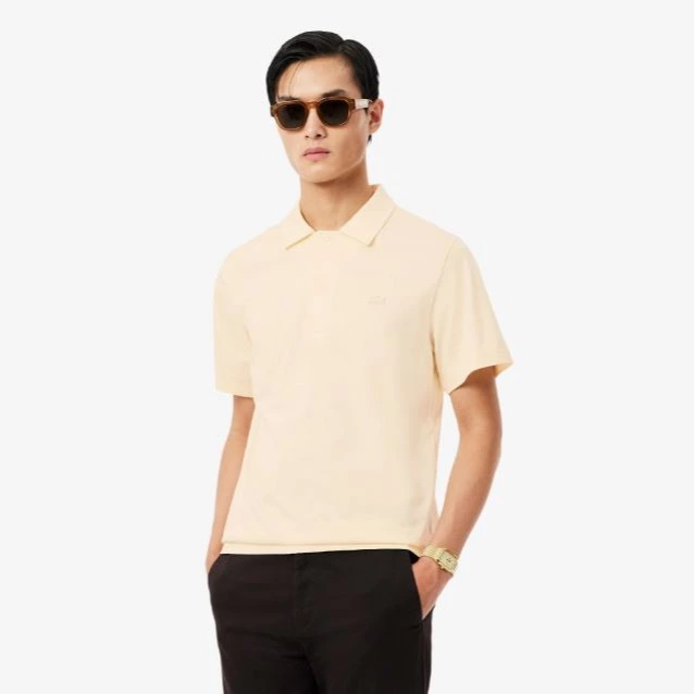 Polo bordado con cuello abierto y classic fit Paris

