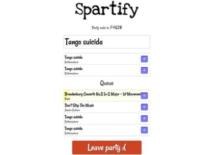 Spartify, gestiona la música en fiesta con tus amigos y Spotify