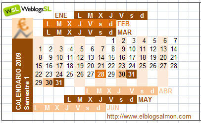 Calendario Pulgar 2009