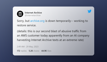 Tweet By Internet Archive