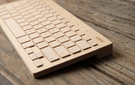 Un teclado inalámbrico ¡de madera!