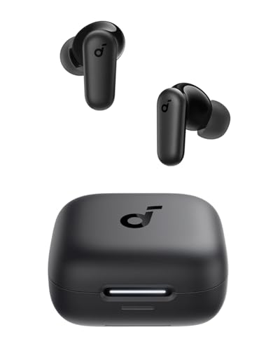 Soundcore P30i Auriculares Inalámbricos Bluetooth con Cancelación de Ruido de Anker, Cancelación de Ruido Potente e Inteligente, Graves Potentes, 45 Horas, Estuche 2 en 1 y Soporte para el Móvil, IP54