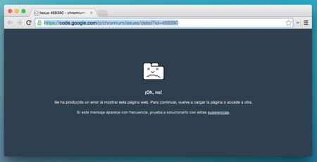 Hay trece caracteres que te colgarán Chrome en OS X, y lo harán de forma fulminante