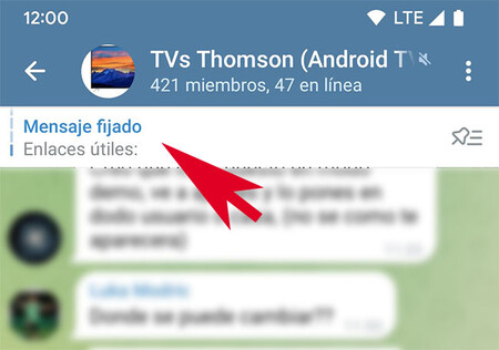 Mensaje Fijado Telegram