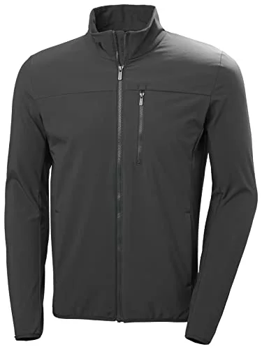 Helly Hansen Hombres Chaqueta Crew Softshell 2.0, Ébano, 2XL