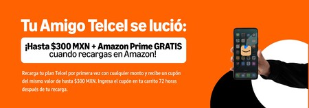 Recarga Telcel Amazon Mexico