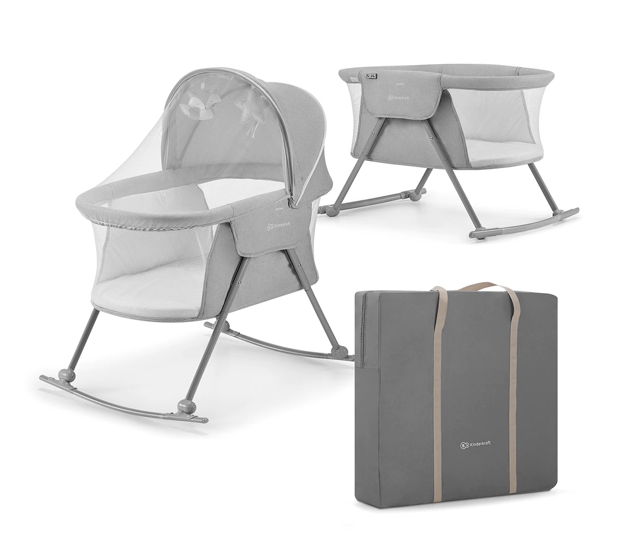 KINDERKRAFT
Minicuna (50 x 80 cm.) Kinderkraft Lovi 3 en 1 gris