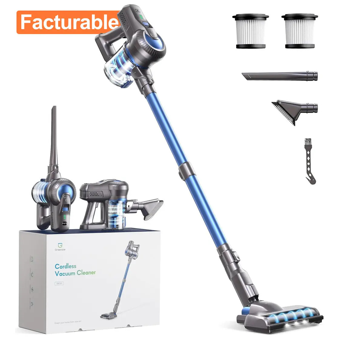Greenote Aspiradora Inalámbrica 23000pa