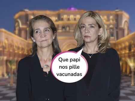 Corona sin virus: Las infantas Elena y Cristina se vacunaron en Abu Dabi durante la visita de agosto al Rey Emérito