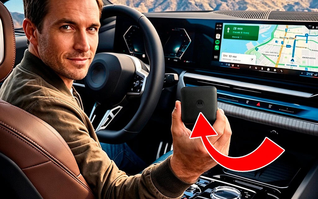Adiós al cable de Android Auto: el Motorola MA2 inalámbrico con tecnología de Google ya es oficial, y esta vez conecta dos móviles