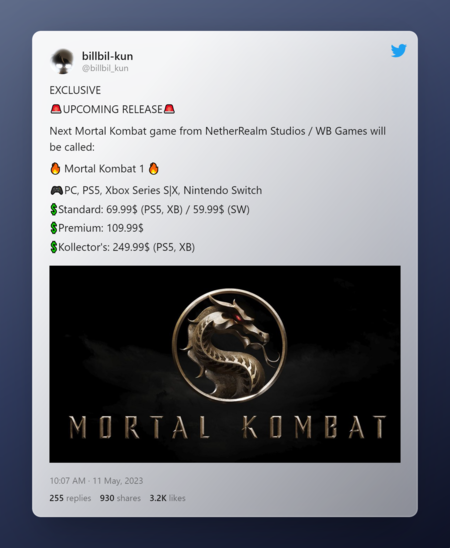 Mortal Kombat 12