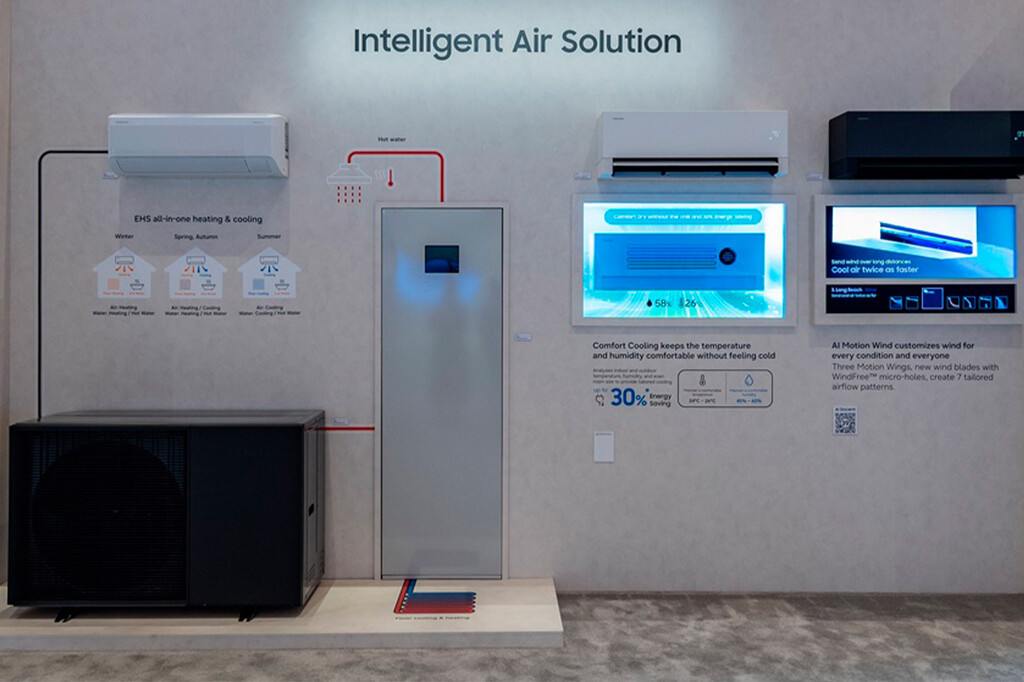 La nueva bomba de calor todo en uno de Samsung es capaz de controlar toda la climatización de la casa 