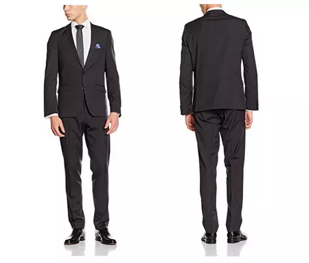 Si buscas un traje barato, este Maleko Maximilian en gris está disponible en Amazon por 39,98 euros 