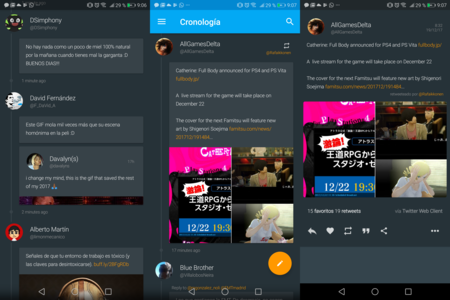 Talon se actualiza con un nuevo diseño para mostrar los tuits y sus respectivos hilos