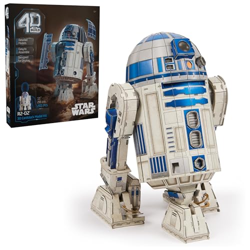 4D Puzzles, Kit de maqueta de cartulina de R2-D2 de Star Wars, 201 Piezas