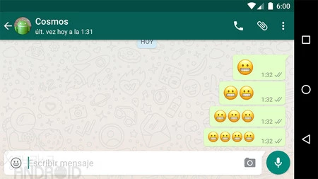 Whatsappの大きな絵文字