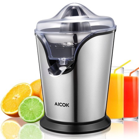 Cupón de descuento de 10 euros en el exprimidor eléctrico Aicok de 100W: aplicándolo se queda en 24,99 euros en Amazon