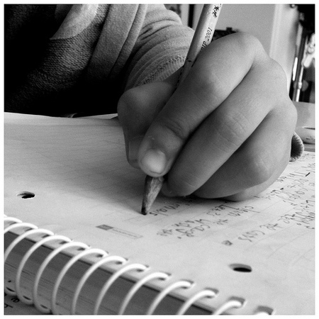 El comienzo de la escritura en los niños zurdos
