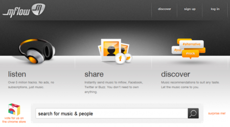 Junta Grooveshark y Spotify y tendrás Mflow, un muy buen servicio de música online