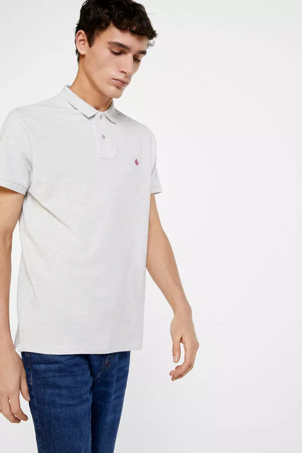 Polo melange slim