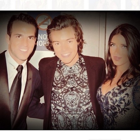 Cesc Fábregas y señora, como peces en el agua en los Brits Awards 2014
