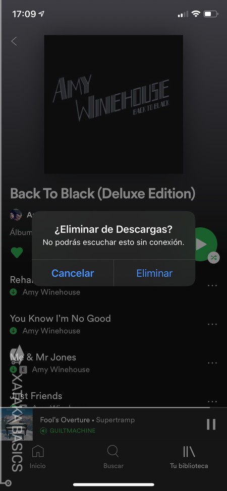 Eliminar Spotify