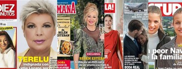 La indignación (y el photoshop) de Terelu Campos, el deseo de Belén Esteban y las confesiones de Esther Doña: estas son las portadas del miércoles 16 de diciembre