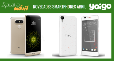 Precios LG G5 y HTC Desire 530 con Yoigo