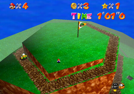 ¿Cómo consigo la carrera a pie con Koopa the Quick Star de Bob-omb Battlefield? 2 Super Mario 64 World1 Star2 02