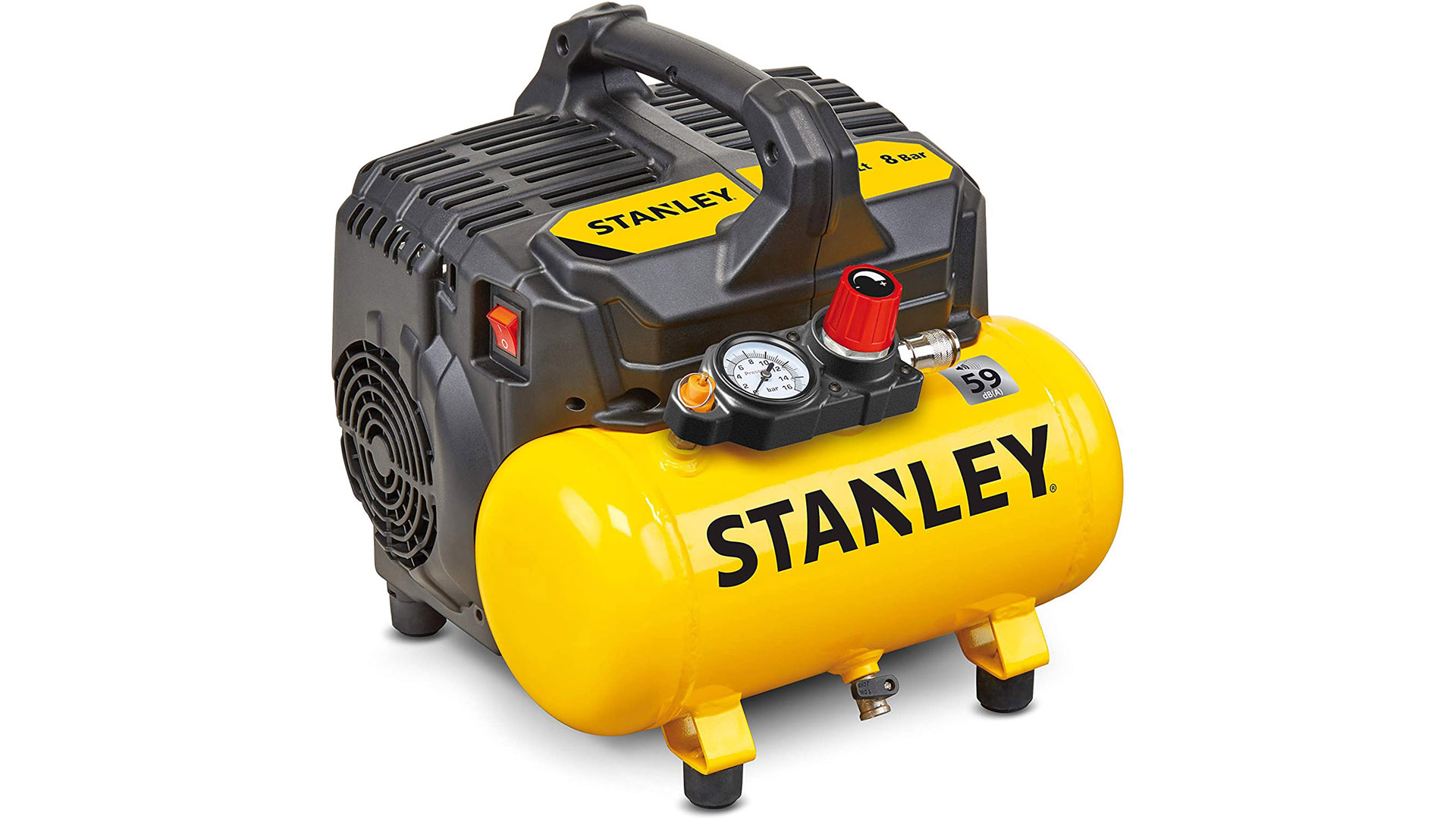 Stanley DST 100/8/6 - Compresor silencioso (59 dB), B2BE104STN703