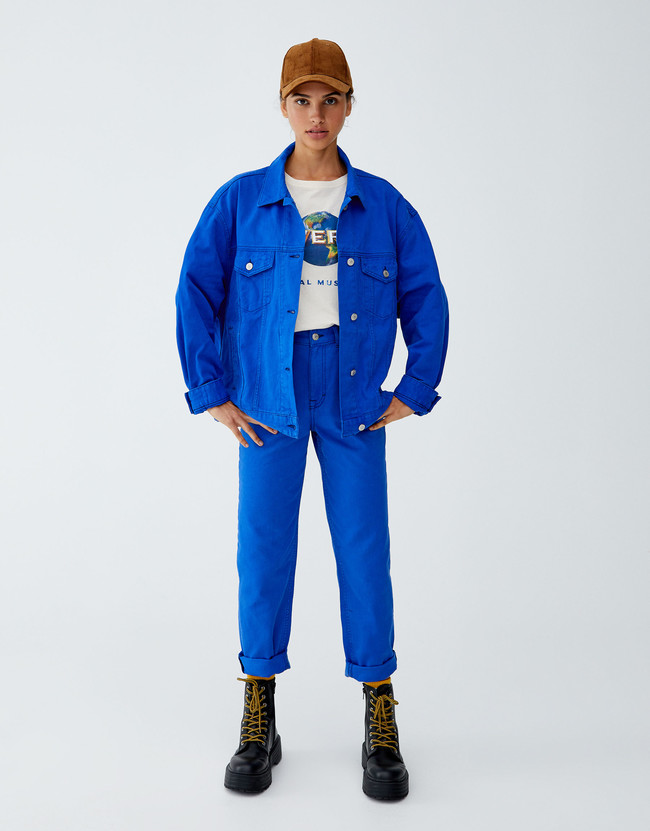 Conjunto Denim Azul Pullandbear