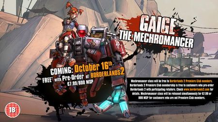 Tráiler explicativo sobre Gaige, la Mecanomante, la última incorporación de personaje jugable en 'Borderlands 2'