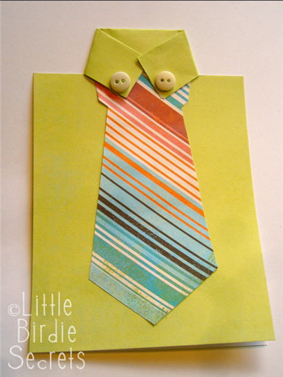 ¡Felicita a papá con estas originales tarjetas en forma de camisa!