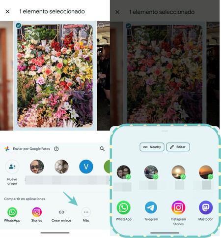 Compartir Google Fotos Mix