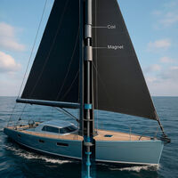 Un español ha patentado un mástil que transforma viento y olas en electricidad: su invento desafía al diésel en los barcos