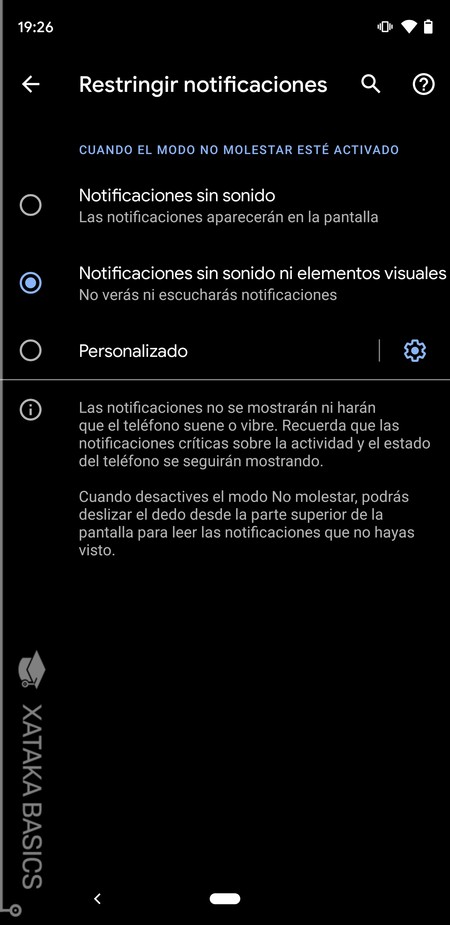 Restringir Notificaciones