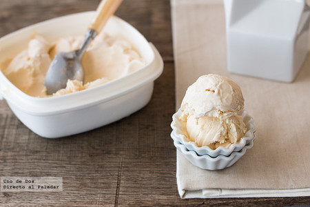 Helado de mantequilla. Receta