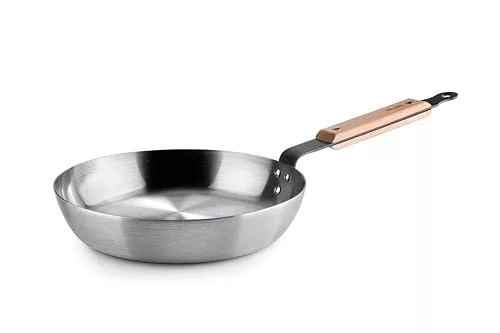 IBILI - Sartén Karbonsteel 24 Cm, Acero al Carbono, Apta para Inducción, Retencion de calor, Duradera y resistente, sin antiadherente, Ecológica